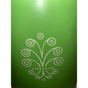 10” vintage lime green Tupperware Canister